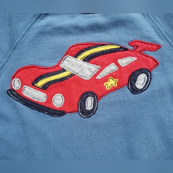 2013 vguc Hanna Andersson race car sweatshirt size 140cm size 10 - Picture 3 of 10